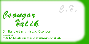 csongor halik business card